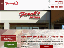 Tablet Screenshot of franksnewyorkpizza.com
